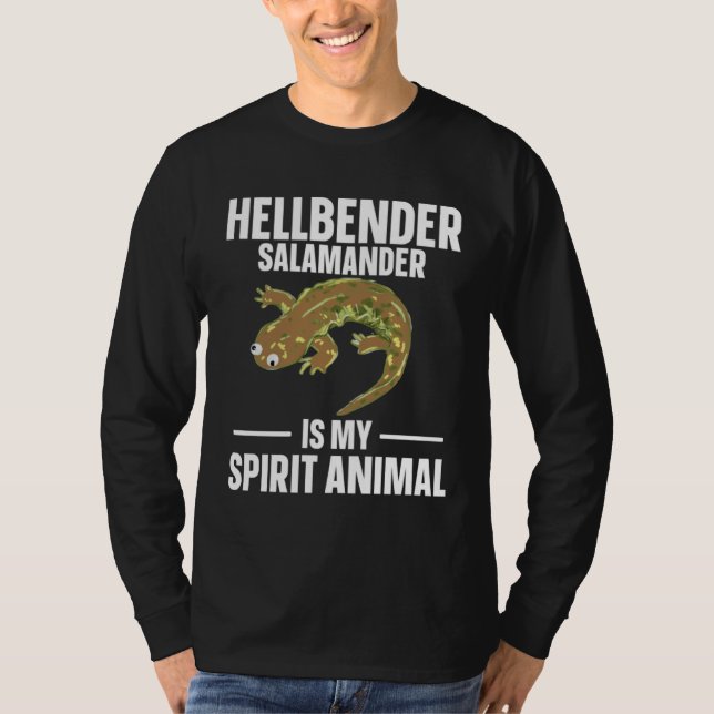 Camiseta Hellbender Salamander Is My Spirit Animal (Anverso)