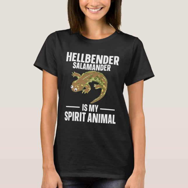 Camiseta Hellbender Salamander Is My Spirit Animal (Anverso)