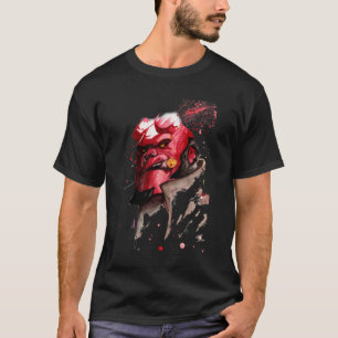 Camiseta Hellboy Watercolor Design Comic Fanart