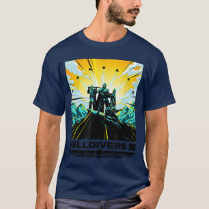 Camiseta Helldivers 2 Colorido Juego de Video de Sony PlayS