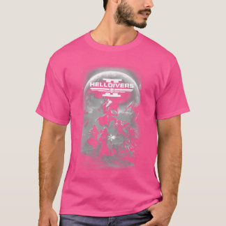 Camiseta Helldivers 2 Escala de grises Juego de video de So