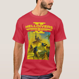 Camiseta Helldivers 2 Sony PlayStation Juego de Video Llave