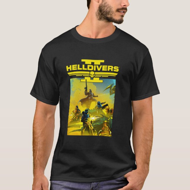 Camiseta Helldivers 2 Sony Playstation Video Game Group Key (Anverso)
