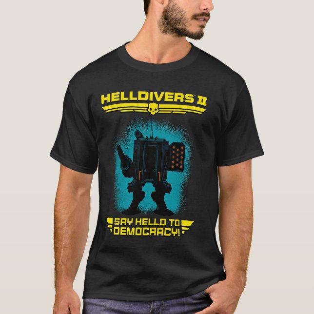 Camiseta Helldivers 2 videojuego Sony Playstation Say (Anverso)