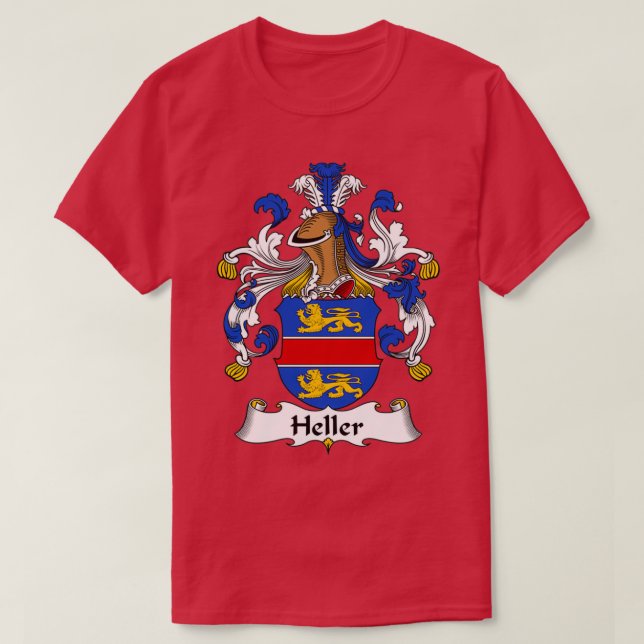 Camiseta Heller Coat of Arms Family Crest ShirtTShirt (Diseño del anverso)