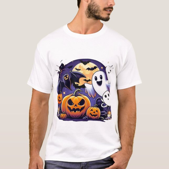 Camiseta hellewen day design ghost (Anverso)