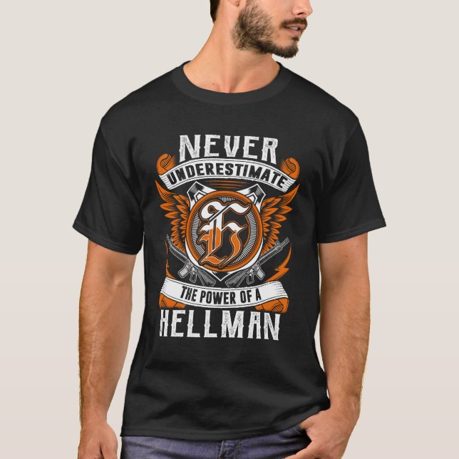 Camiseta HELLMAN - Nunca subestimes a la personalidad (Anverso)