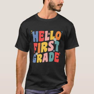 Camiseta Hello 1St First Grade Teacher Back To School Groov