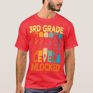 Camiseta Hello 3rd Grade Level Unlocked Video Game Back to