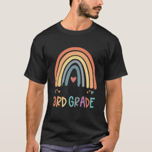 Camiseta Hello 3rd Grade Rainbow Back To School  Teacher