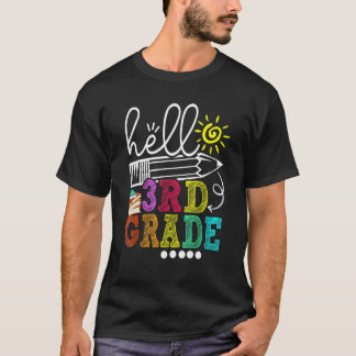 Camiseta Hello 3rd Grade Teacher Student Back To School