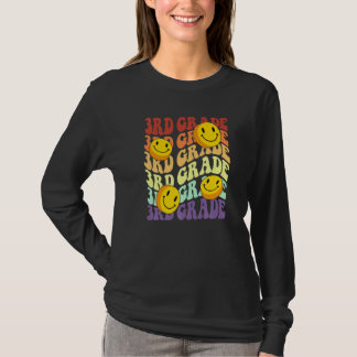 Camiseta hello 3rd third grade teacher Back To School Retro