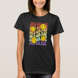 Camiseta hello 3rd third grade teacher Back To School Retro
