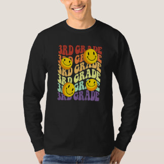 Camiseta hello 3rd third grade teacher Back To School Retro