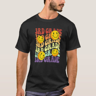 Camiseta hello 3rd third grade teacher Back To School Retro