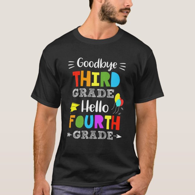 Camiseta Hello 4Th Grade Graduation Grads 3Rd Grade School (Anverso)