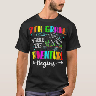 Camiseta Hello 7th Grade Where the Adventure Begins Back to