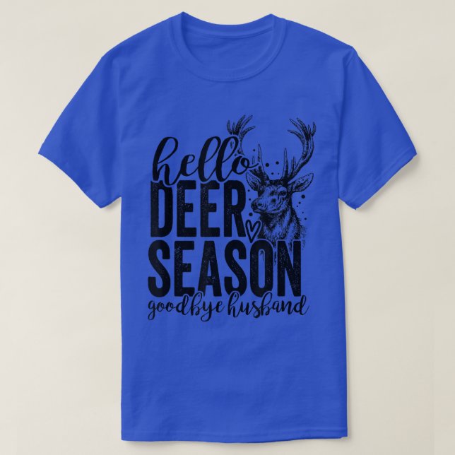 Camiseta Hello Deer Season Adiós Husband Vintage (Diseño del anverso)