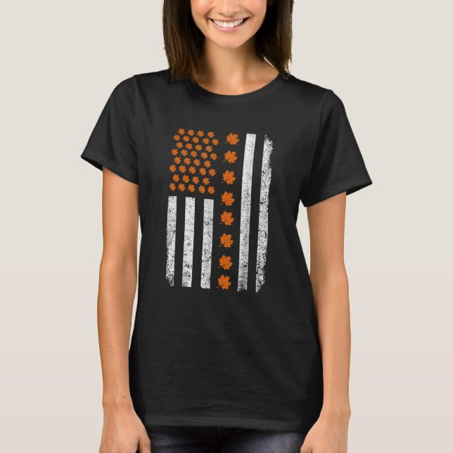 Camiseta Hello Fall sale de la temporada de otoño Maples Am (Anverso)