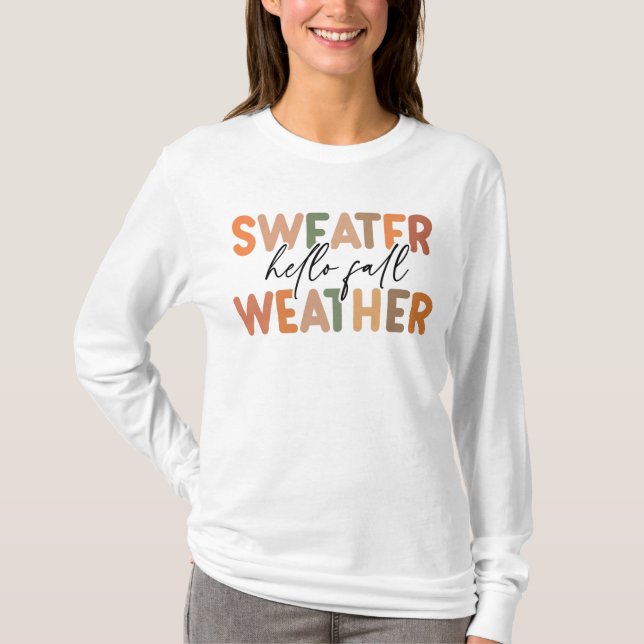 Camiseta Hello Fall | Tiempo de sudoración (Anverso)