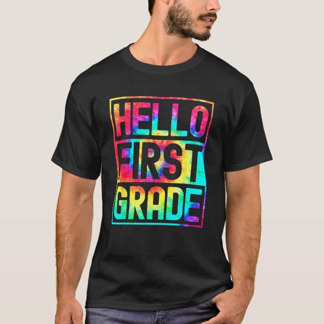 Camiseta Hello First Grade Back to School 1st Grade Teacher (Anverso)