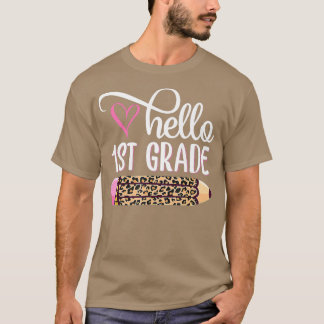 Camiseta Hello First Grade Team 1st Grade Back to School Te