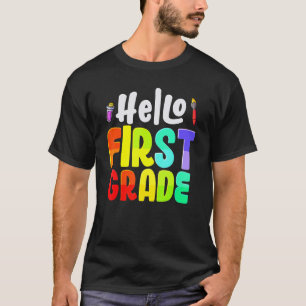 Camiseta Hello First Grade Team 1st Grade Teachers Back To