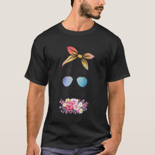 Camiseta Hello First Grado Messy Bun 1º Grado De Vuelta A S