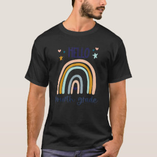 Camiseta Hello Fourth Grade Rainbow For Teachers 4th Grade