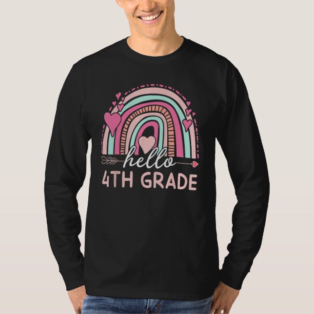 Camiseta Hello Fourth Grade Team Back to School 4th Grade T (Anverso)