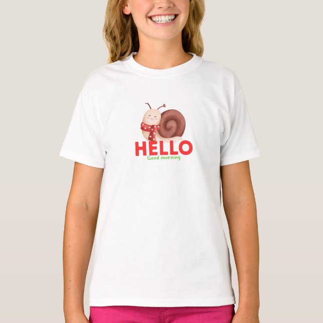 Camiseta hello good morning (Anverso)