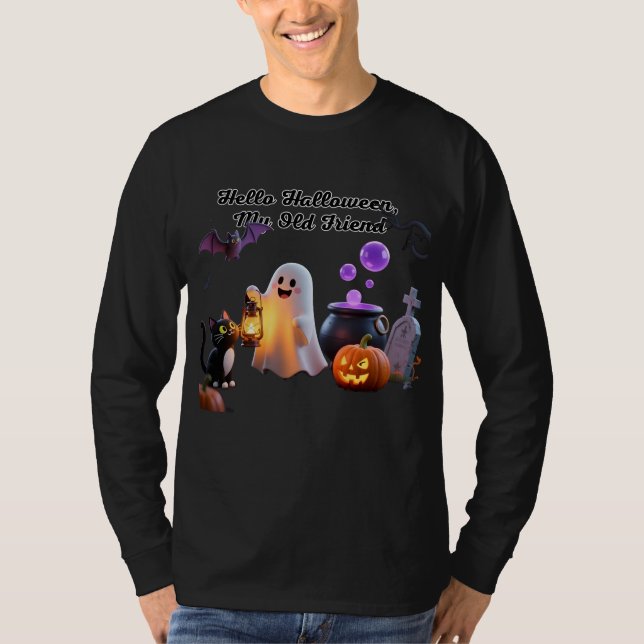 Camiseta Hello Halloween, My Old Friend (Anverso)