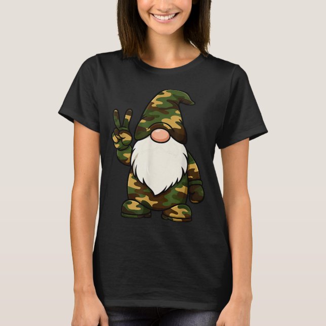 Camiseta Hello Hunting Season Christmas Camouflage Camo Gno (Anverso)