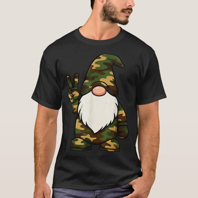 Camiseta Hello Hunting Season Christmas Camouflage Camo Gno (Anverso)