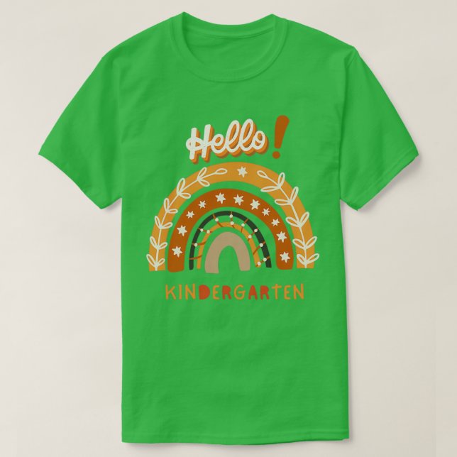 Camiseta Hello Kindergarten Back To School 2 (Diseño del anverso)