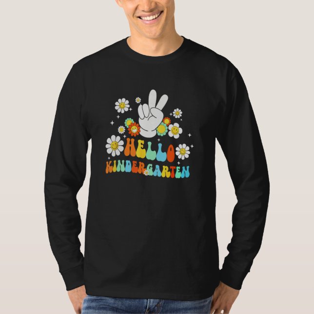 Camiseta Hello Kindergarten Back To School Kindergarten Tea (Anverso)
