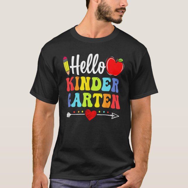 Camiseta Hello Kindergarten Team Kindergarten Back To Schoo (Anverso)