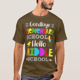 Camiseta Hello Middle School Graduation Grads Elementary Sc