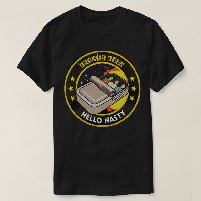 Camiseta Hello Nasty The Beastie Rap Rock Sardine Boys Clas (Diseño del anverso)