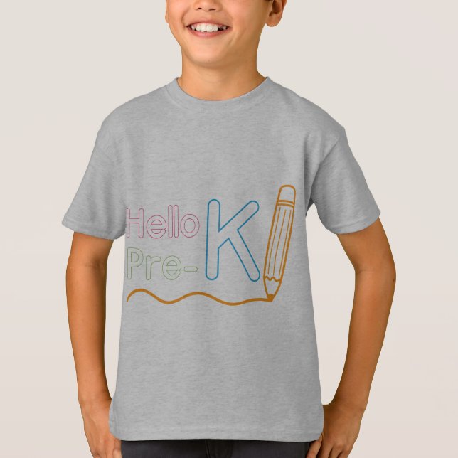 Camiseta Hello Pre K (Anverso)