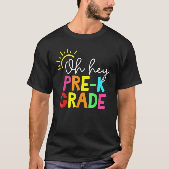 Camiseta Hello Pre-k Graduation Team Back to School Teacher (Anverso)