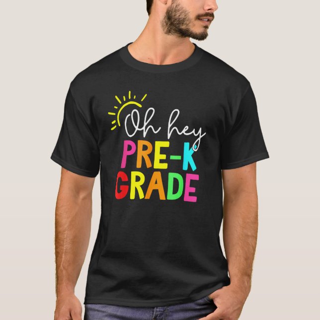 Camiseta Hello Pre K Graduation Team Back To School Teacher (Anverso)