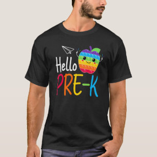 Camiseta Hello Pre K Teacher Team Pre K Squad Girls Boys Ki