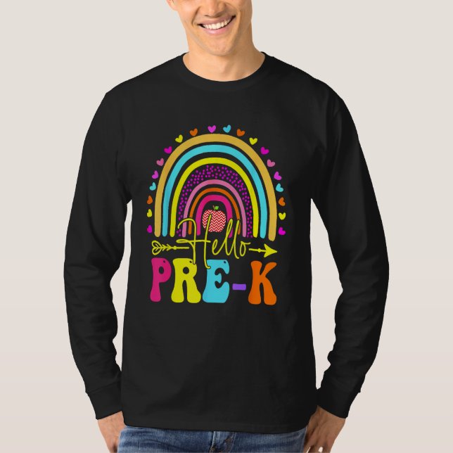 Camiseta Hello Pre K Team Pre Kindergarten Back To School R (Anverso)