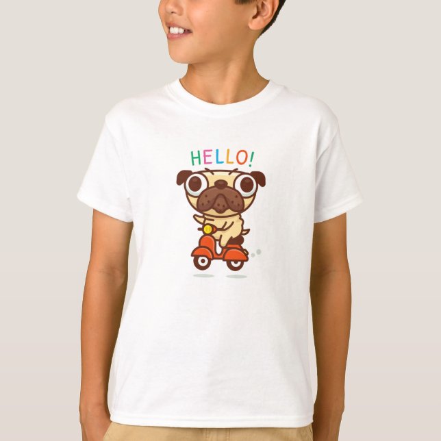 Camiseta Hello Pug (Anverso)
