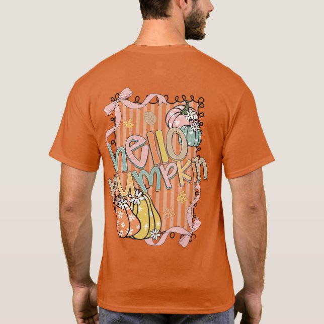 Camiseta Hello Pumpkin Fall season (Reverso)