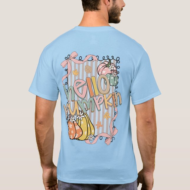Camiseta Hello Pumpkin Fall season (Reverso)