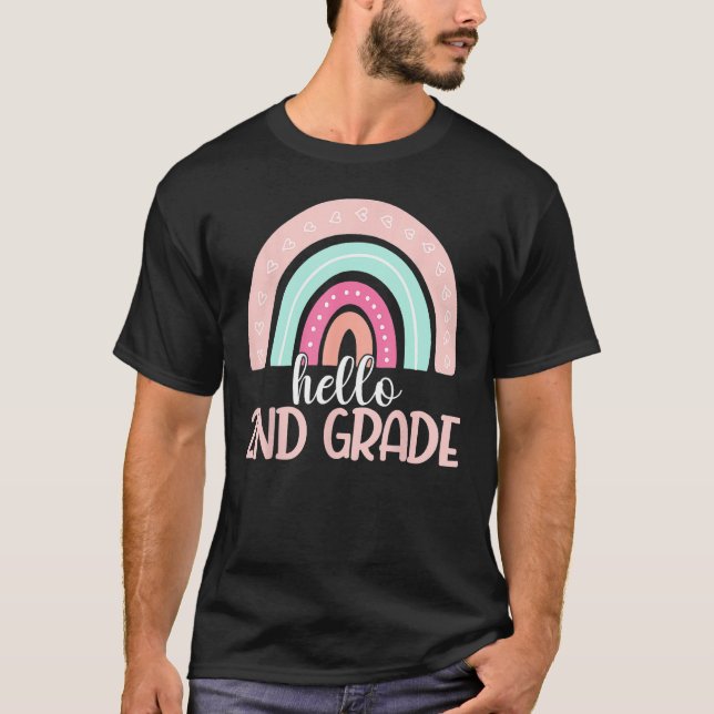 Camiseta Hello Second Grade Back To School 2nd Grade Teache (Anverso)