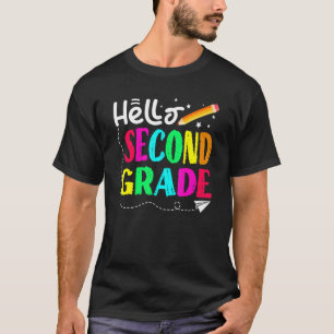 Camiseta Hello Second Grade Back To School Design