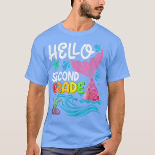 Camiseta Hello Second Grade Mermaid Back To School Teacher 